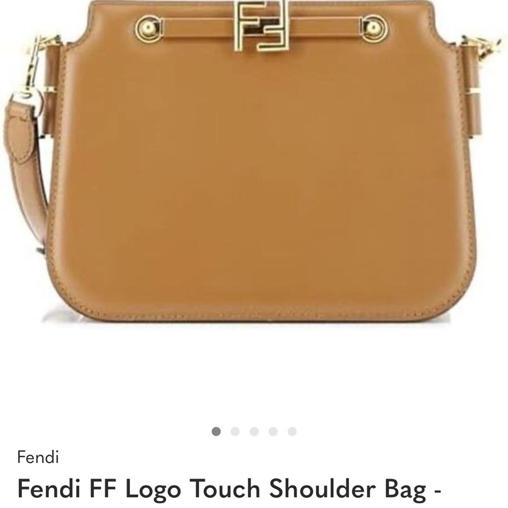 Fendi Brown FF Logo Shoulder Bag - Picture 1 of 4